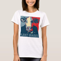 Red White and Blue Pop Art Inspired Cow Tshirt
