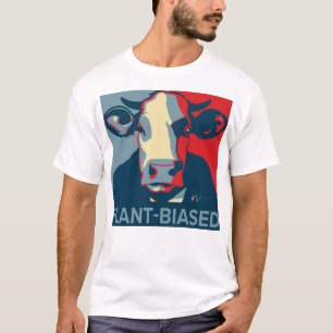 Red White and Blue Pop Art Inspired Cow Tshirt T Shirt