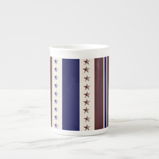 Red White and Blue Specialty Mugg Benporslin Mugg (Framsidan)