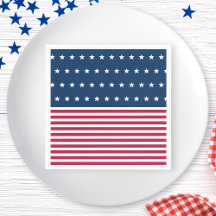 Red White and Blue Stars Rand 4:e juli Party