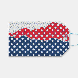 Red, White and Blue Stars (USA) (Förenade Stater) Presentetikett