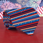 Red, White and Blue Striped Patriotic Necktie Slips<br><div class="desc">This patriotic necktie features bold red, white, and blue stripes, perfect for expressing your love for your country on special occasions. The classic striped pattern adds a touch of timeless style to any outfit. Ideal for the Fourth of July, Memorial Day, or any patriotic event, this necktie is a versatile...</div>