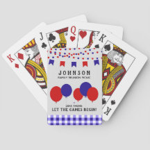 Red White and Blue Summer Party Family Reunion