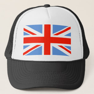 Red White and Blue Union Jack UK Flagga Truckerkeps