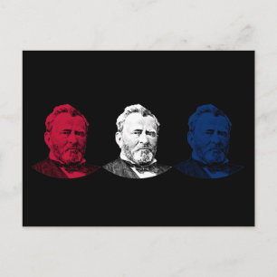 Red, White and Blue - USA Grant Vykort