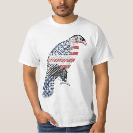 Red White and Blue USA Patriotic Eagle Art T Shirt