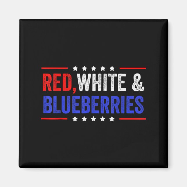 Red, White And Blueberries Patriot Dom 2025  Magnet (Framsidan)