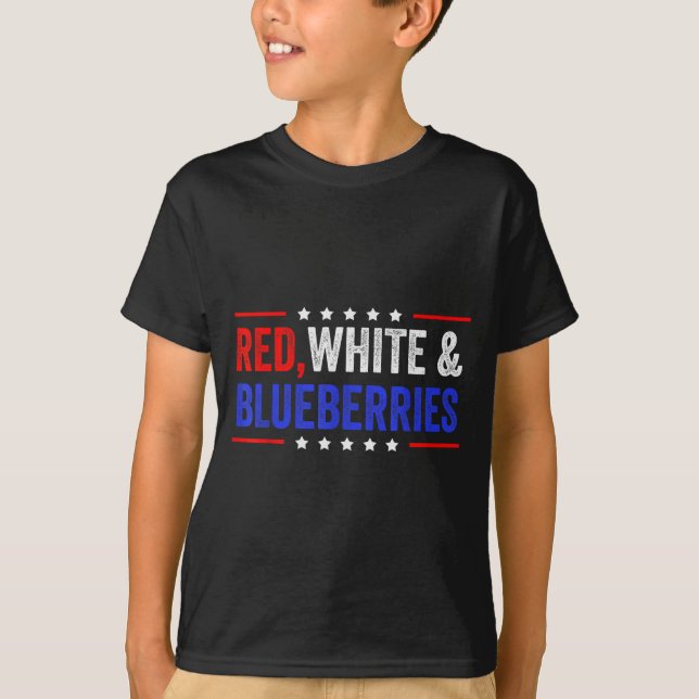 Red, White And Blueberries Patriot Dom 2025  T Shirt (Framsida)