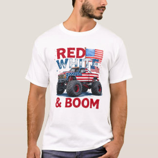 Red White and Boom Tee, 4:e juli Shirt T