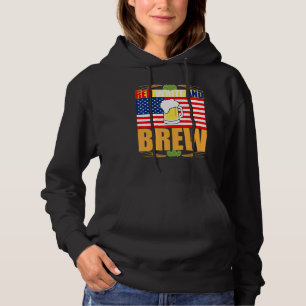 Red White and Brew Patriotic American Merica USA B T Shirt