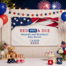 Red, White and Due July Fourth Baby Shower