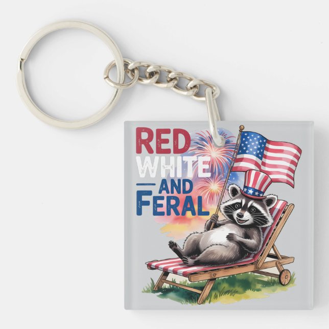 Red White and Feral Raccoon (Framsidan)