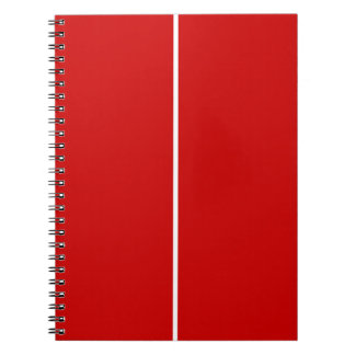 Red & White ANPASSNINGSBAR Universiteten Anteckningsbok