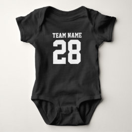 Red White Baby Football Sports Jersey Romper Tröja