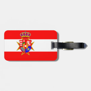 Red White Banner Grand Duchy i Toskana Bagagebricka