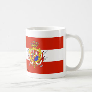 Red White Banner Grand Duchy i Toskana Kaffemugg