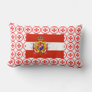 Red White Banner Grand Duchy i Toskana Lumbarkudde
