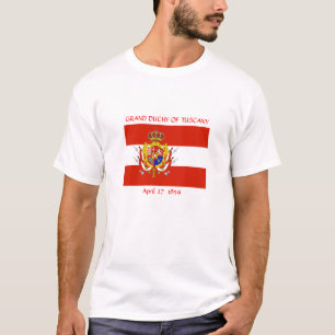 Red White Banner Grand Duchy i Toskana T-shirt