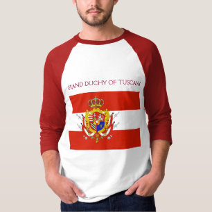 Red White Banner Grand Duchy i Toskana T Shirt