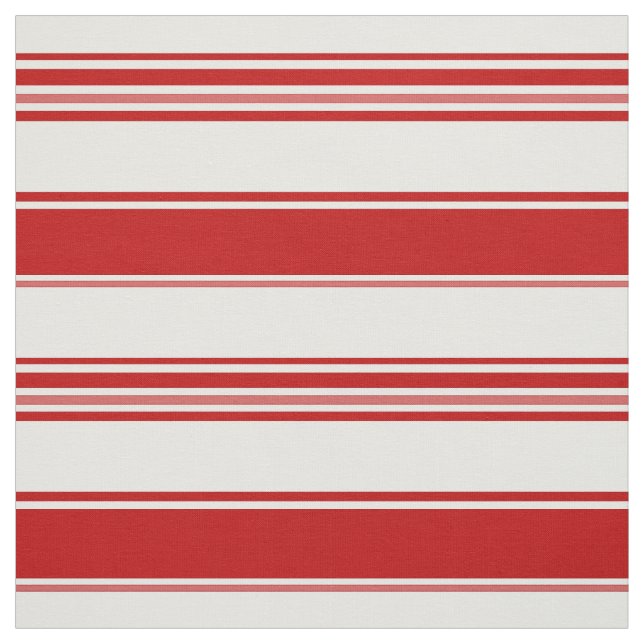 Red & White Beach Rand (stor ) Tyg (Provkarta)