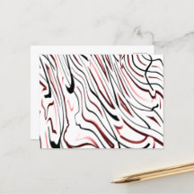 Red White Black Abstrakt rand design