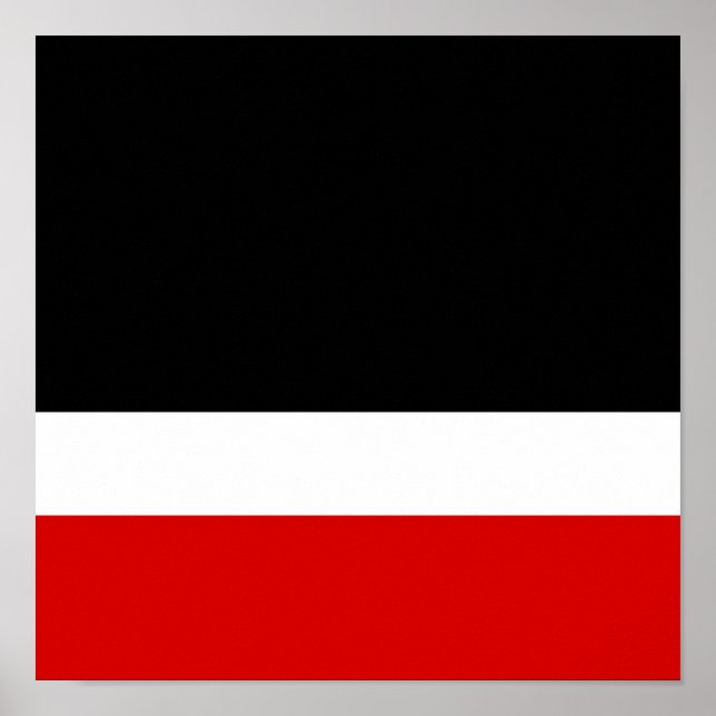 Red White Black Colorblock Poster (Framsidan)