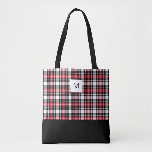 Red White Black Play Monogram Tygkasse (Framsida)
