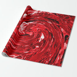 Red White Black Swirl Design Presentpapper