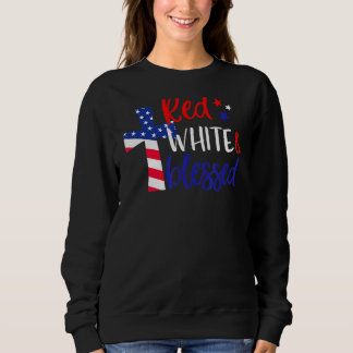 Red White Blad American Jesus Kor Christian 4 T Shirt