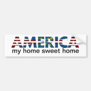 Red White & Blue America Bildekal