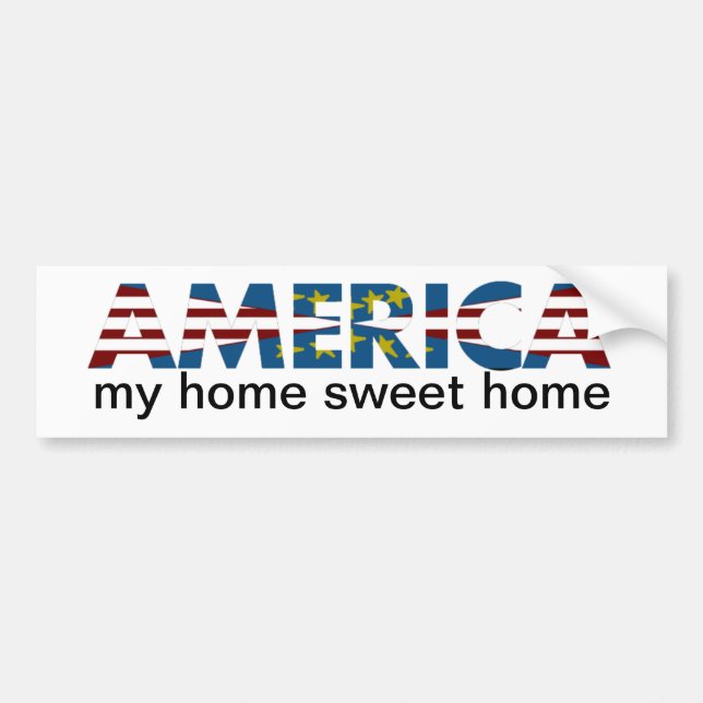 Red White & Blue America Bildekal (Framsidan)