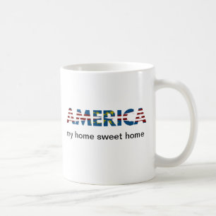 Red White & Blue America Kaffemugg