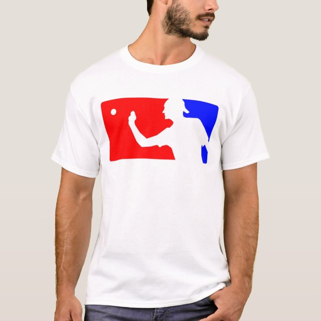Red, White & Blue Beer Pong Shirt Tee (Framsida)