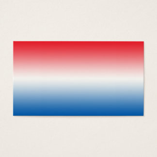 Red White & Blue Ombre Visitkort