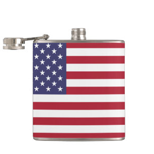 Red White & Blue Patriotic American Flagga Fickplunta