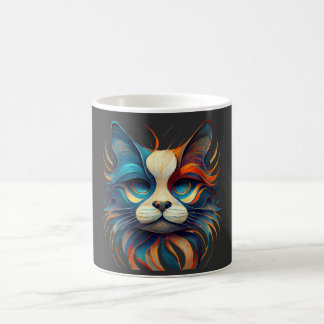 Red White & Blue Patriotic Cat Kaffemugg
