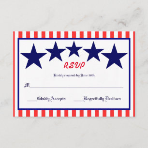 Red White & Blue Star - OSA kort