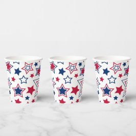 Red White & Blue Stars Pappra Kopp