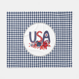 Red White & Blue USA Patriotic Bouquet Fleecefilt