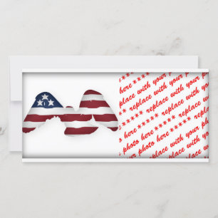 Red White & Blue Winged American Flagga