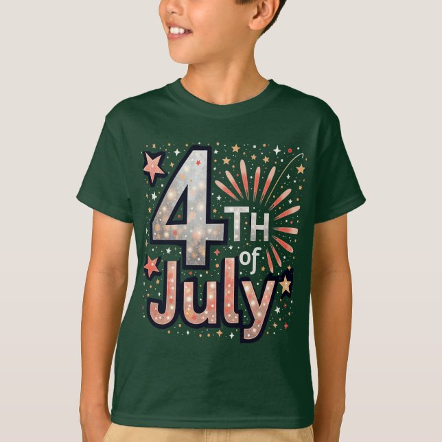 Red, White & Bold: Patriotic Print Collection T Shirt (Framsida)