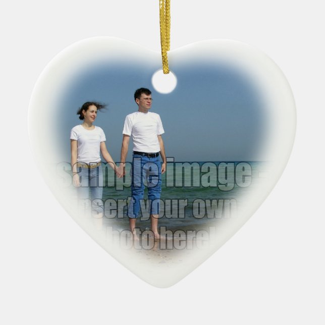 Red & White Candy cane Anpassningsbar jul Ornament (Framsidan)