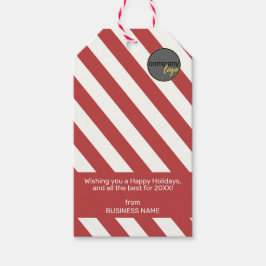 RED WHITE CANDY CANE CORPORATE LOGOTYP HELGDAG GIF PRESENTETIKETT
