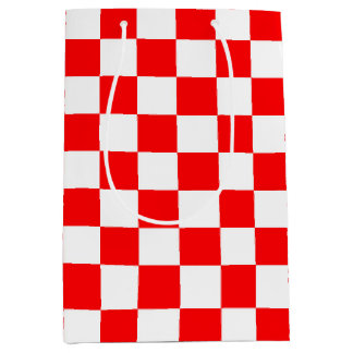 Red White Checkated Mönster