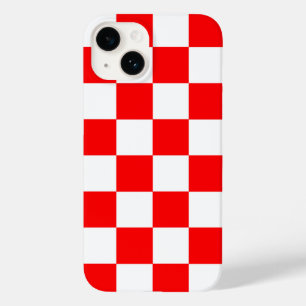 Red White Checkated Mönster