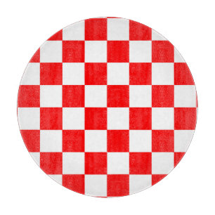Red White Checkated Mönster