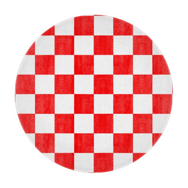 Red White Checkated Mönster (Framsidan)