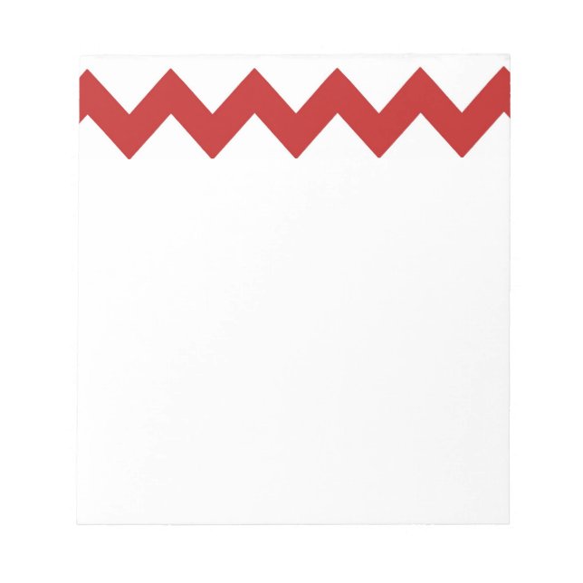Red White Chevron Anteckningsblock (Framsida)