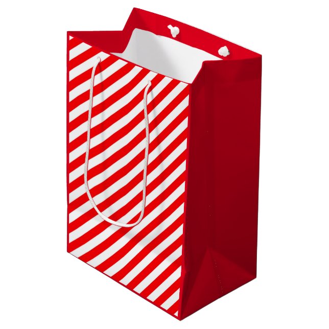 RED WHITE CHRISTMAS CANDY CANE STIL (Framsidan Vinklad)