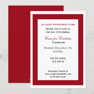 Red white classy Corporate Party-inbjudan Inbjudningar